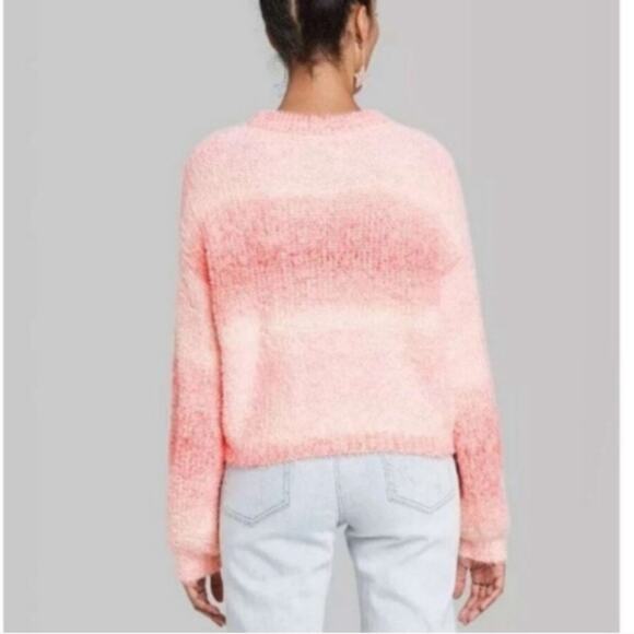 Wild Fable Sweater Women's Size XL Peach Oversized Boxy Fuzzy Pullover Cozycore - Picture 2 of 10